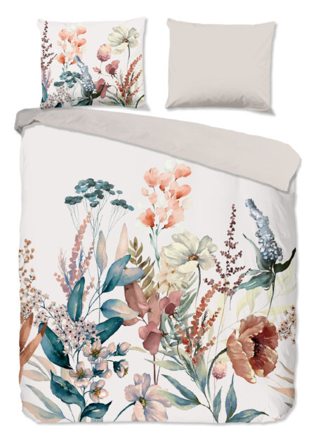 Good Morning Dekbedovertrek "bloemen" - Multi - (200x200/220 cm) - Katoen Flanel