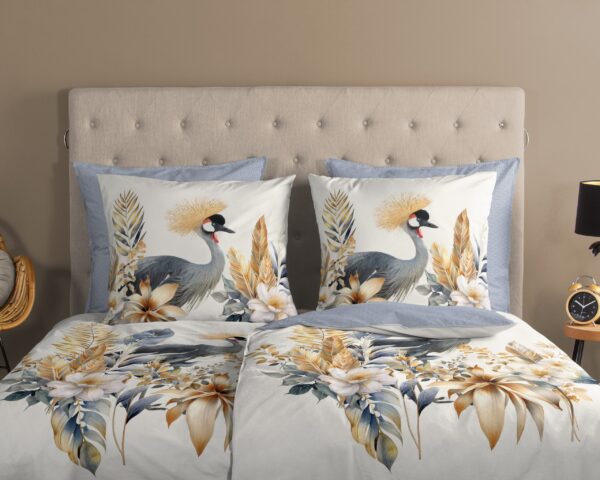Good Morning Dekbedovertrek "bloemen en vogels" - Multi - (135x200 cm) - Katoen - Afbeelding 3