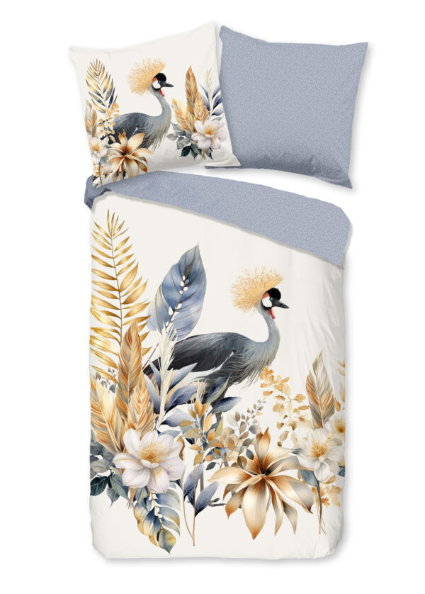 Good Morning Dekbedovertrek "bloemen en vogels" - Multi - (155x220 cm) - Katoen