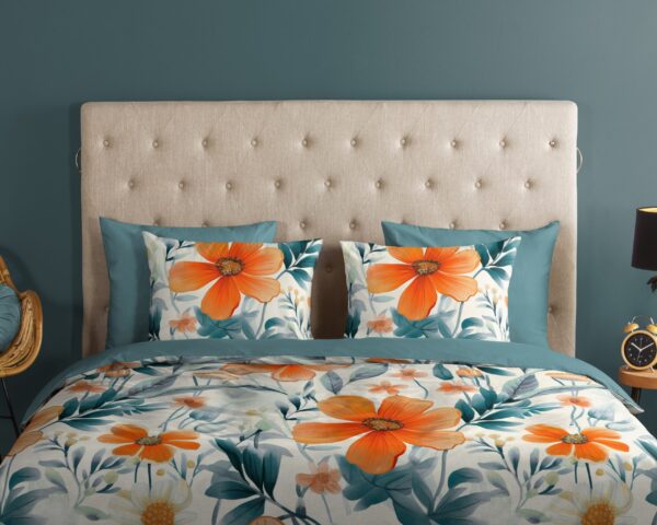 Good Morning Dekbedovertrek "bloemen" - Multi - (240x200/220 cm) - Katoen - Afbeelding 3