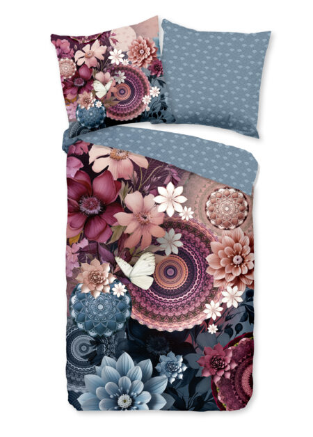 HIP Dekbedovertrek "mandalas & bloemen" - Multi - (200x200 cm) - Katoen Satijn