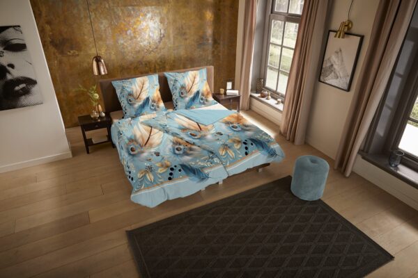 Pure Microfiber dekbedovertrek  "Wizz" - Aqua