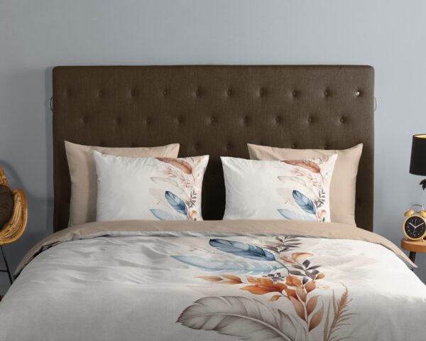 Good Morning Dekbedovertrek "veren" - Wit - (200x200/220 cm) - Katoen - Afbeelding 3
