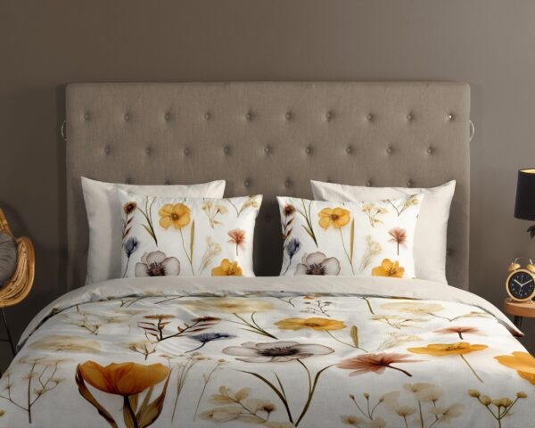 Good Morning Dekbedovertrek "rustige bloemen" - Multi - (240x200/220 cm) - Katoen - Afbeelding 3