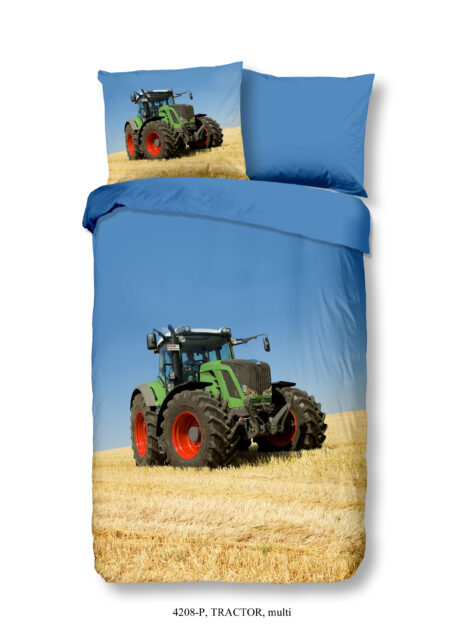 Good Morning Kinderdekbedovertrek "tractor" - Multi - (140x200/220 cm) - Katoen