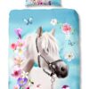 Good Morning Kinderdekbedovertrek "paard" - Multi - (140x200/220 cm) - Katoen