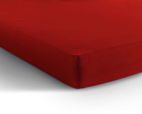 Dreamhouse Enkel Jersey 135 gr. Hoeslaken Rood 140 x 200 - Afbeelding 5
