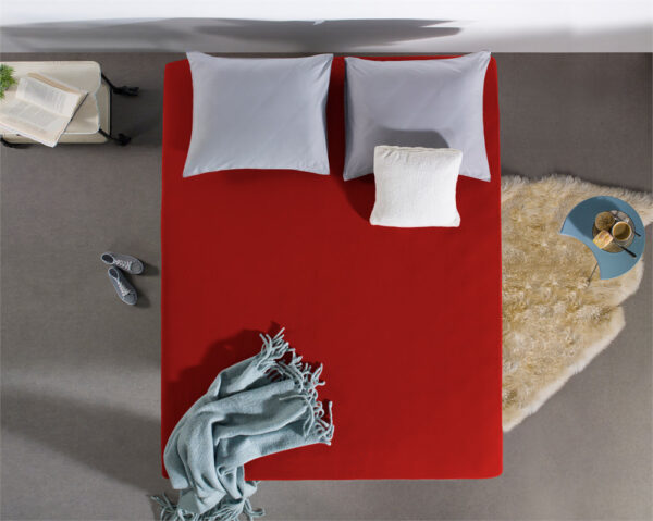 Dubbel Jersey 220 gr. Hoeslaken Rood 140 x 200/220