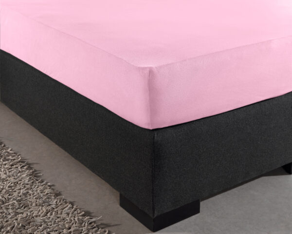 Dubbel Jersey 220 gr. Hoeslaken Roze 190/200 x 220/230