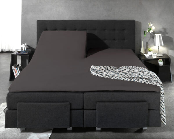 Dreamhouse Splittopper Katoen Hoeslaken Antraciet 140 x 200 - Afbeelding 5