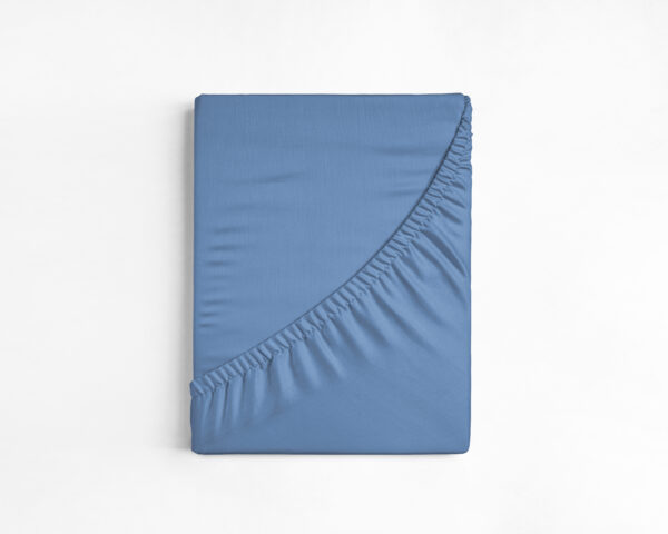Katoenen Hoeslaken Blauw 70 x 200