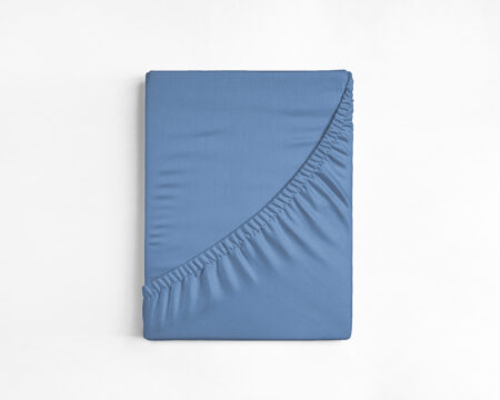 Katoenen Hoeslaken Blauw 90 x 200