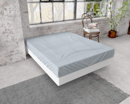 Flanel Premium Hoeslaken Grijs 200 x 200/220