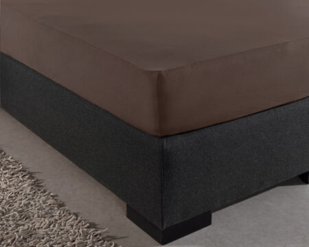 Enkel Jersey 135 gr. Hoeslaken Deep Taupe 160/180 x 200