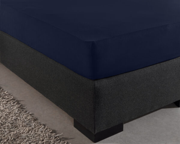 Enkel Jersey 135 gr. Hoeslaken Indigo Blauw 160/180 x 200