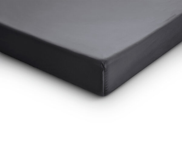Primaviera Deluxe Satijnen Hoeslaken Antraciet 160 x 200 - Afbeelding 4