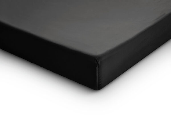 Primaviera Deluxe Satijnen Hoeslaken Zwart 140 x 200 - Afbeelding 4