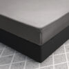 Primaviera Deluxe Satijnen Hoeslaken Grijs 80 x 200 - Afbeelding 3