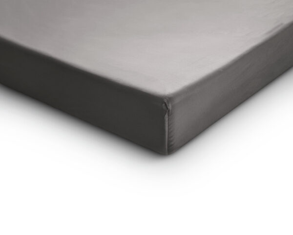 Primaviera Deluxe Satijnen Hoeslaken Grijs 90 x 200 - Afbeelding 4
