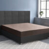Satijnen Hoeslaken Taupe 80 x 200
