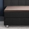 Topper Satijn Hoeslaken Taupe 140 x 200