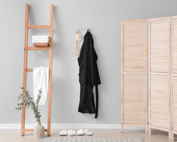 Soft Terry Badjas Zwart S-M