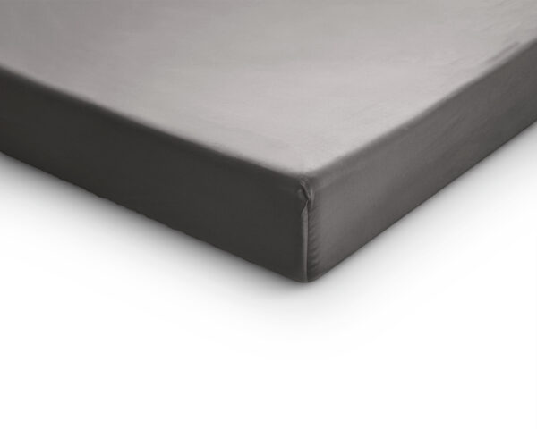 Primaviera Deluxe Splittopper Satijn Hoeslaken Grijs 180 x 200 - Afbeelding 4