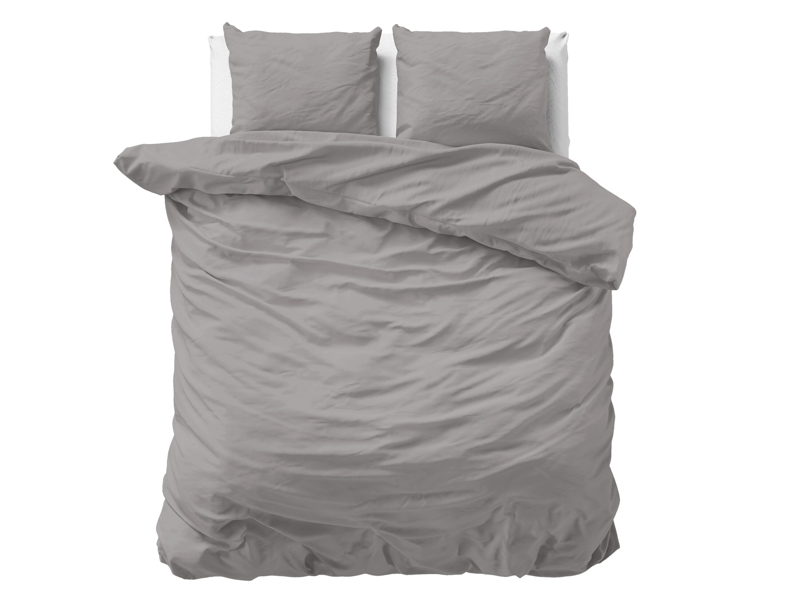 Primaviera Deluxe dekbedovertrek Uni Satijn Dekbedovertrek Grijs 240 x 200/220 cm