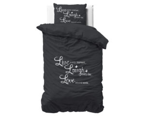 laugh and love Antraciet 140 x 220