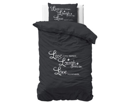 laugh and love Antraciet 140 x 220