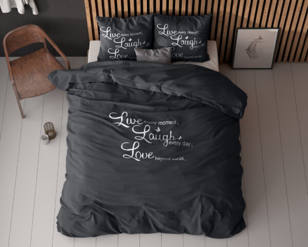 laugh and love Antraciet 200 x 220