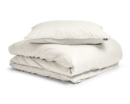 Egyptisch Katoen Uni Dekbedovertrek Creme 135 x 200
