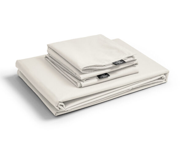 Primaviera Deluxe Egyptisch Katoen Uni Dekbedovertrek Creme 240 x 200/260 cm - Afbeelding 3