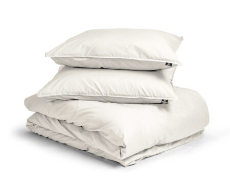 Egyptisch Katoen Uni Dekbedovertrek Creme 240 x 200/260