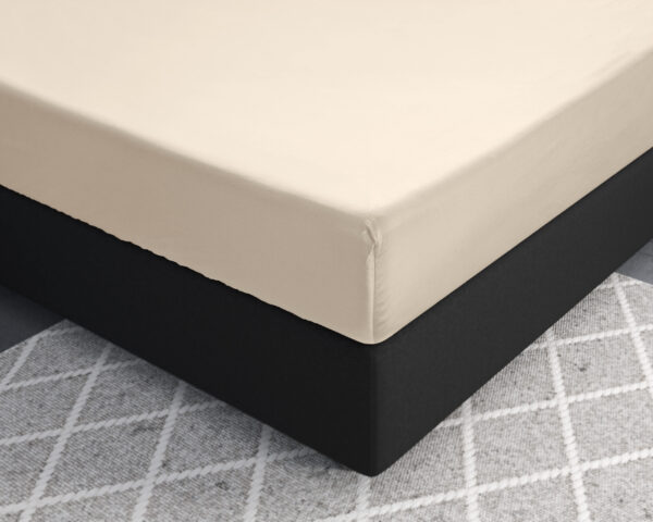 Primaviera Deluxe Satijnen Hoeslaken Zand 70 x 200 - Afbeelding 3