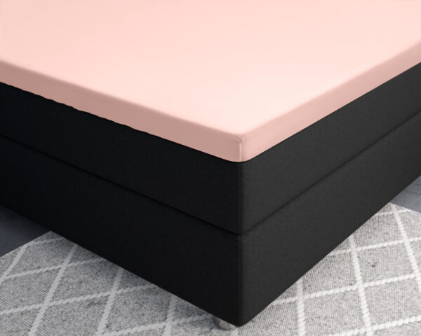 Primaviera Deluxe Topper Satijn Hoeslaken Roze 140 x 200 - Afbeelding 3