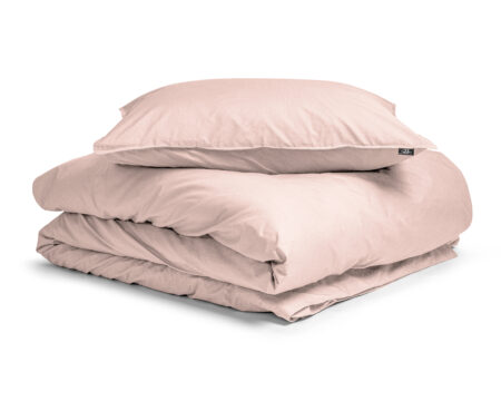 Egyptisch Katoen Uni Dekbedovertrek Roze 135 x 200