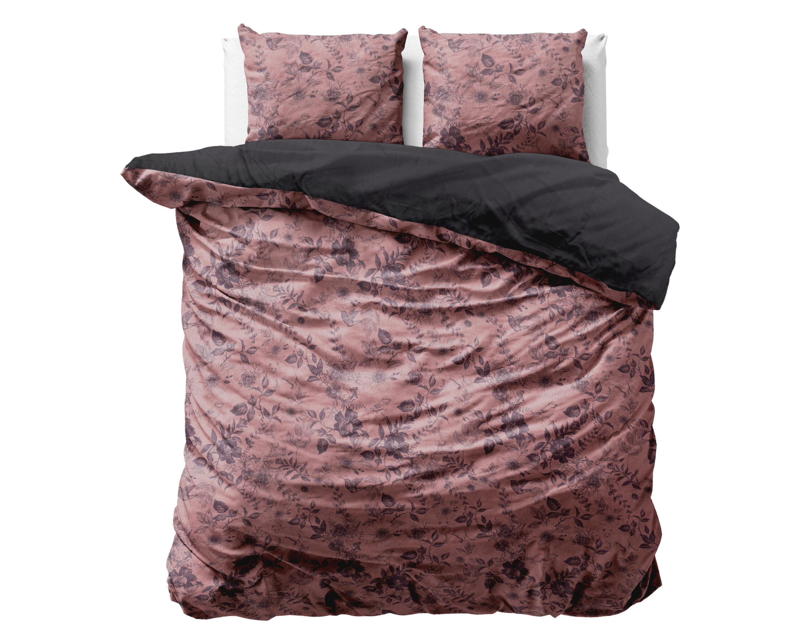 Dreamhouse dekbedovertrek Signature Velvet Katoen Jonas Bruin 240 x 220 cm