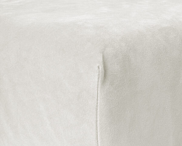 Sleeptime Velvet Hoeslaken Creme 90 x 200 - Afbeelding 5