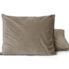 Velvet 2 in 1 kussenslopen Taupe 60 x 70