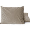 Velvet 2 in 1 kussenslopen Taupe 60 x 70