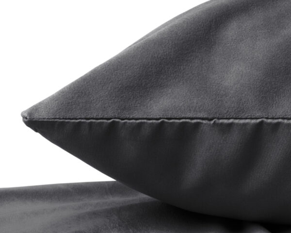 Sleeptime Velvet 2 in 1 kussenslopen Antraciet 60 x 70 cm - Afbeelding 4