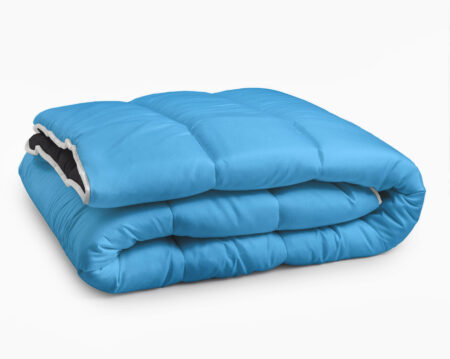 Lazy All-in one Lazy Dekbed Zwart/Blauw 240 x 200