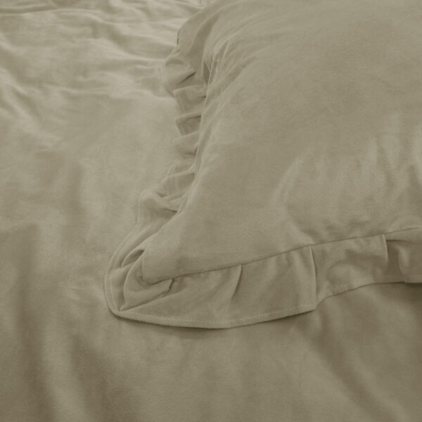 Sleeptime Velvet Ruffles Iced Coffee 200 x 220 cm - Afbeelding 3