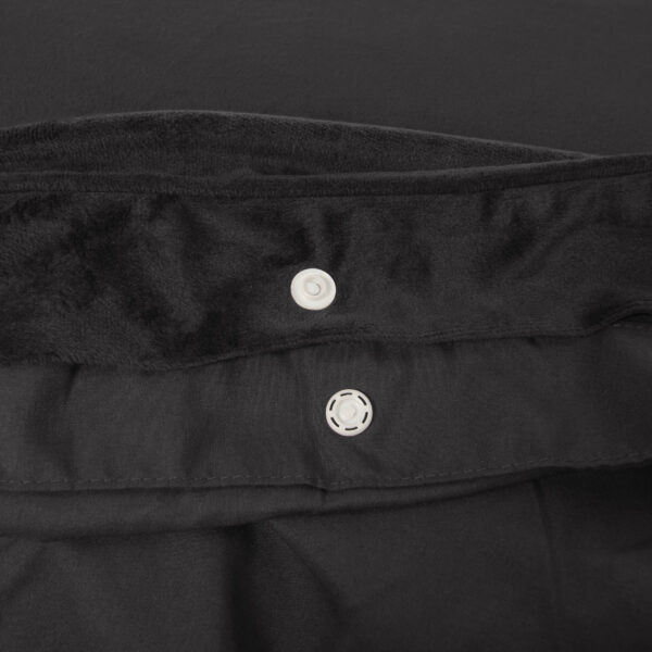 Sleeptime Velvet Piping Zwart 240 x 220 cm - Afbeelding 5