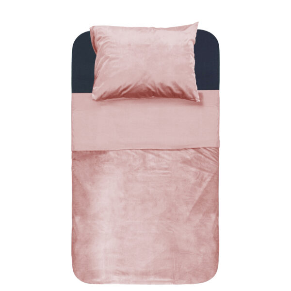 Velvet Piping Soft Pink 140 x 220