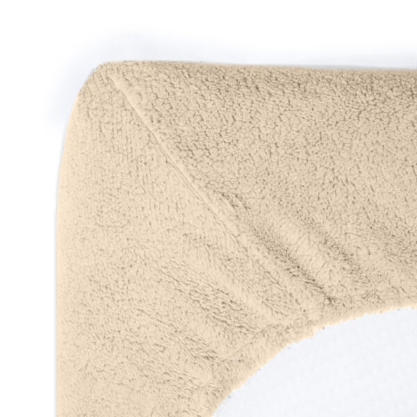 Sleeptime Teddy hoeslaken Taupe 180 x 200 - Afbeelding 4