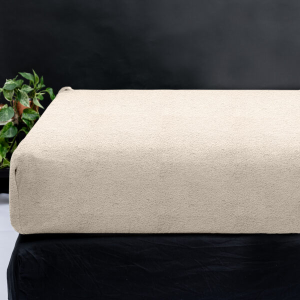 Teddy hoeslaken Creme 90 x 200