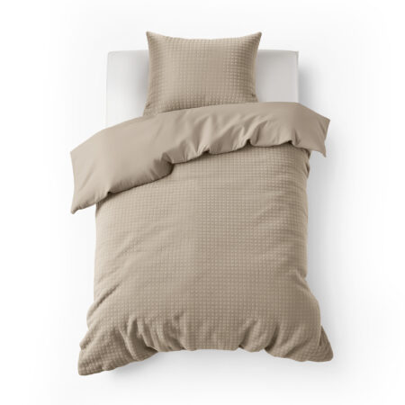 Check Teddy Taupe 140 x 200/220