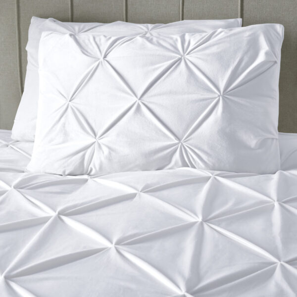 Sleeptime Velvet Pintuck Wit 140 x 200/220 cm - Afbeelding 4
